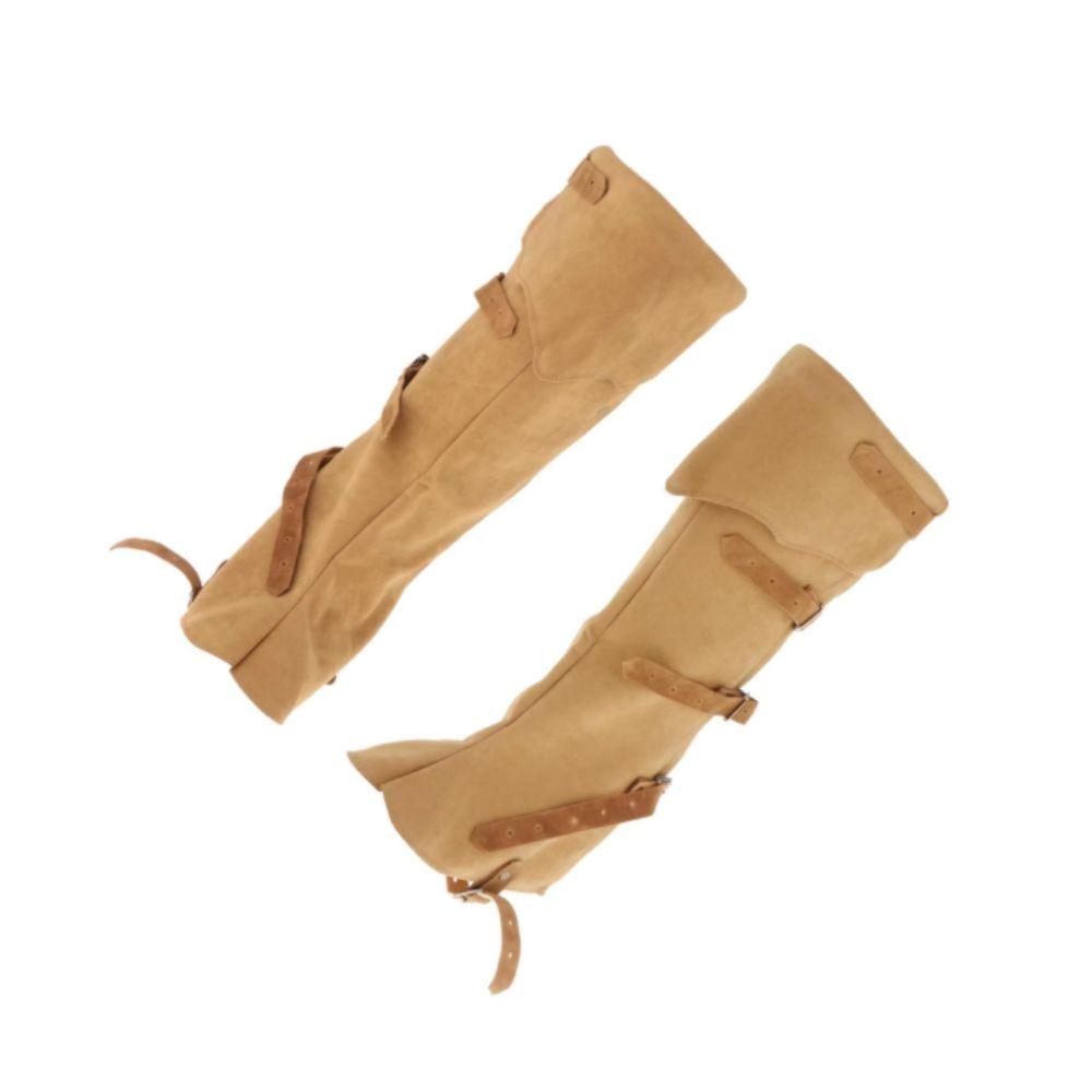 Leather Look Shin Guards Suede Texture Gaiter Unisex Design Leg Guards  Carnival Party
