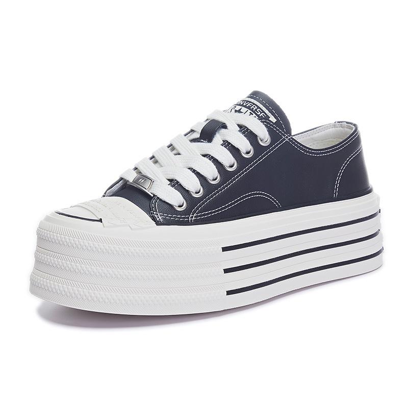 Spring Leather Little White Shoes Women's 2025 New Women's Thick Baseplate Shoes Women's Versatile Shoes Children's Casual Flats Women