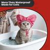 Adjustable Pet Shower Caps Waterproof Cute Heart Shaped Kitten Bath Cap Reusable Ear Protection Ear Drops Guard Small Pets