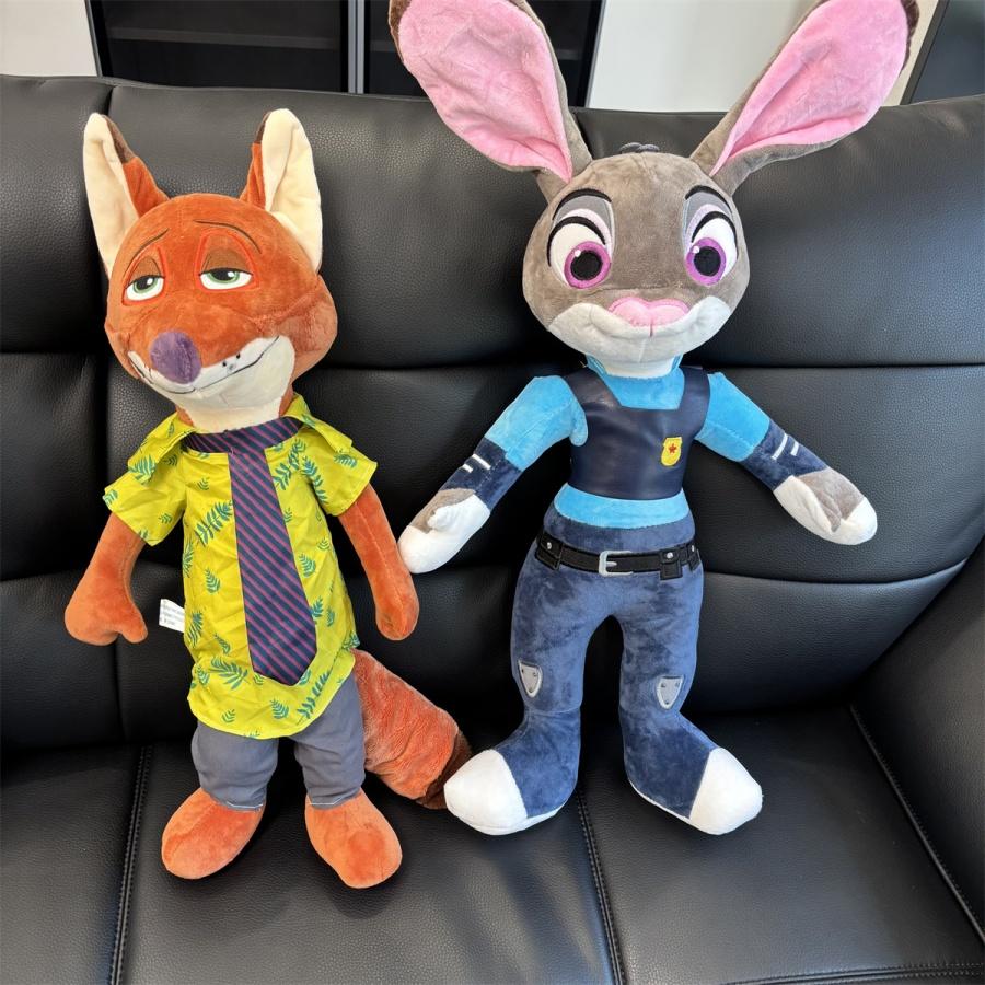 Lovely Zootopia Plush Toy Nick Fox Judy Rabbit Plushies Stuffed Anime Huggable Lovely Doll Birthday Gifts Girl