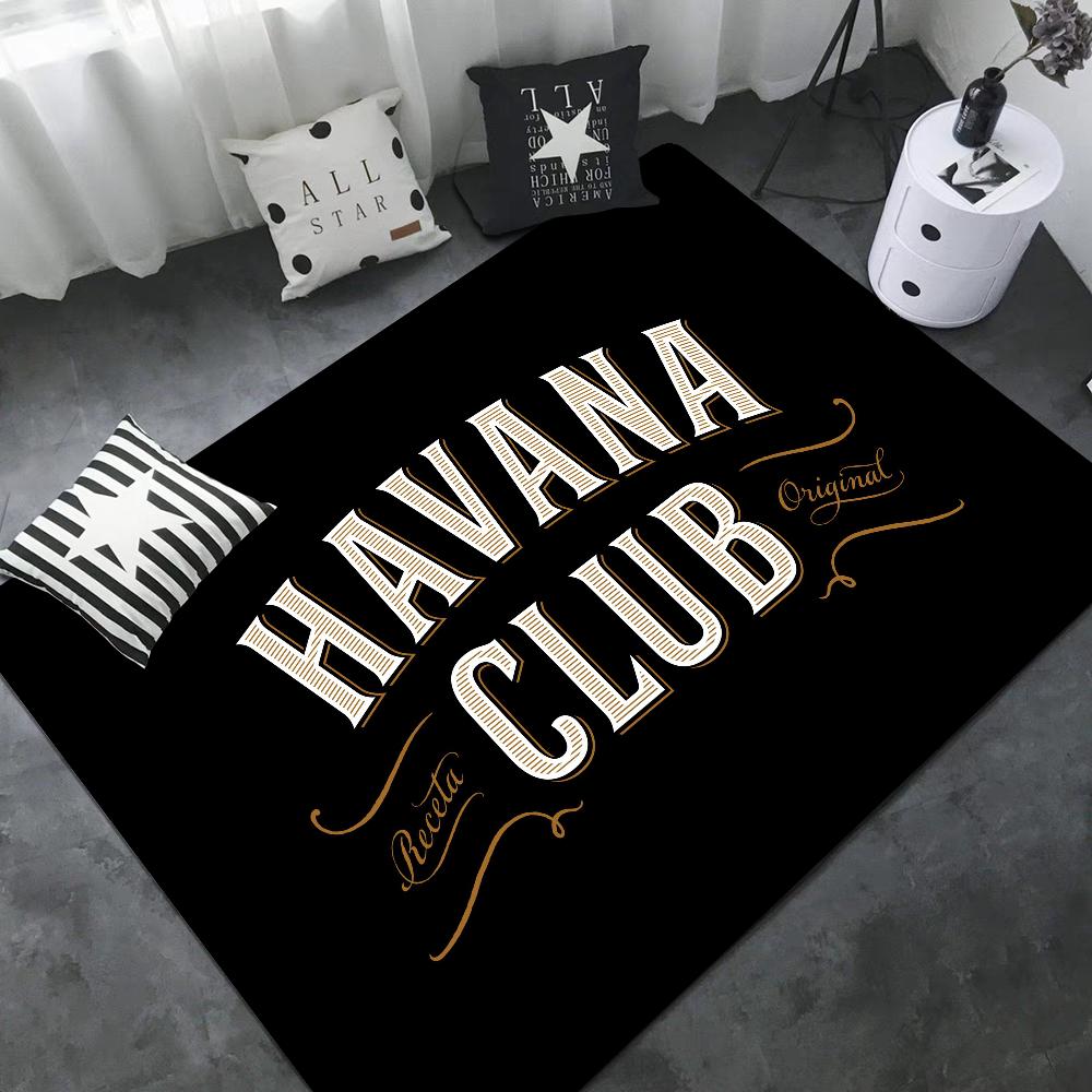 Havana Club Bathroom Mat Retro Multiple Choice Living Room Kitchen Rug Non-Slip Bedside Mats