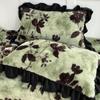 1PC Thickened Pillow Set Lace Pillow Cover Single Thickened Warm Milk Fleece Pillowcase