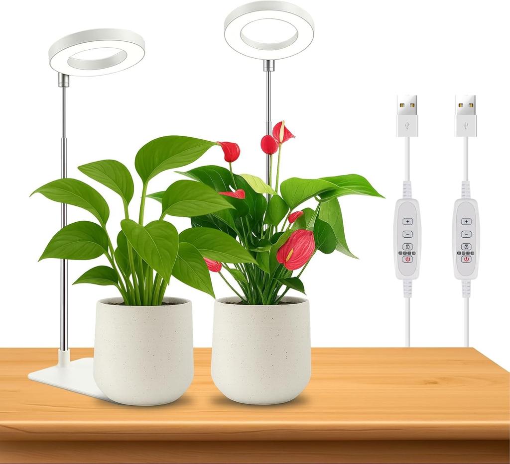 Xiaomi Dual-Use Ring Grow Light Plants USB Full Spectrum Indoor Greenhouse Succulents Led Grow Lighting 4/8/12/18Hours Auto Timer