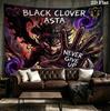 Black Clover Gobelin Ścienny Estetyczny Wiszący na Ścianę Tkanina Drukowana Koc Dekoracyjne Gobeliny Do Sypialni Salonu Wystrój Domu