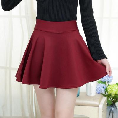 2022 Frühling/Sommer Damen High Waist A-Linien Plisseerock
