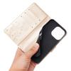 For iPhone 16 Pro Case Shockproof Butterfly Floral Leather Flip Phone Cover