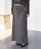 Sys A Folding Terry Long Skirt [Charcoal]