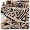 Bohemian Style Vintage Interlocking Sofa Protector Comfort Non-Slip Sofa Cover Warm Sofa Towel