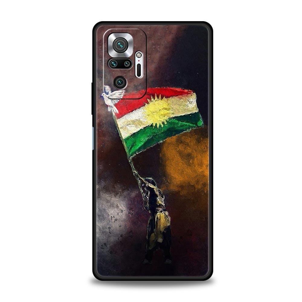 K-Kurdistan Flag Phone Case For Xiaomi Redmi Note 14 13 12 5G 11 10 Pro Plus 4G 9S 9 14C 13C 12C 10C 9C 9A Soft TPU Cover