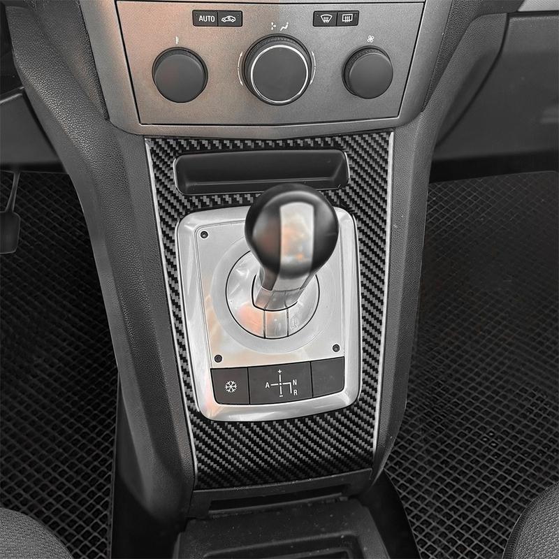 Fibra de carbono para Opel Zafira 2004-2010, panel de cambio de marchas, decoración interior resistente a los arañazos, accesorios protectores.