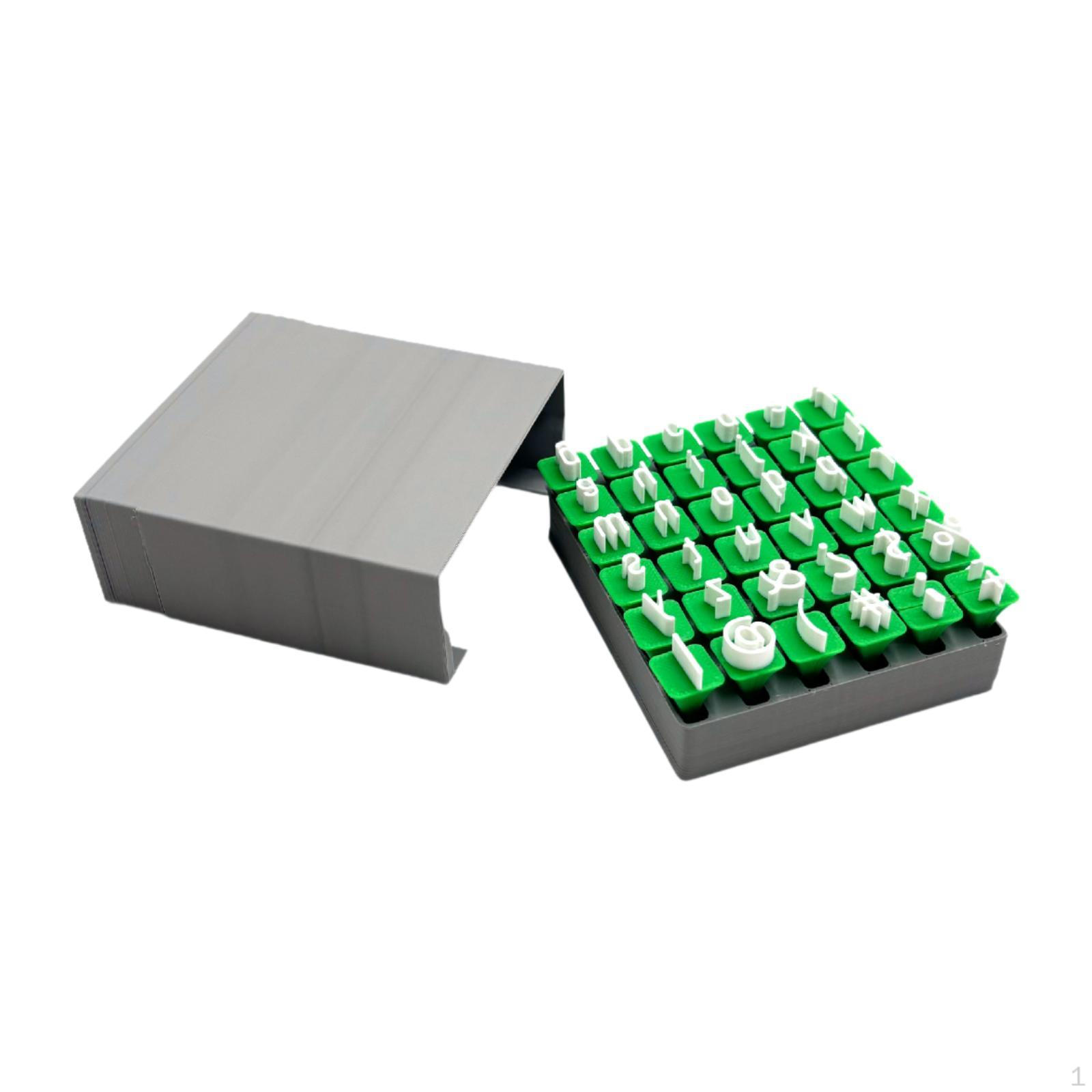 

Набор глиняных штампов с алфавитом Буквы для керамических инструментов Портативный DIY Обучение Вечеринка Lowercase Letters