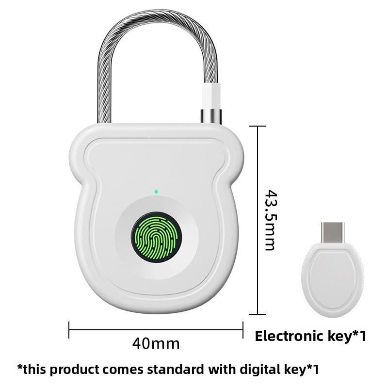 Smart Fingerprint Hanging Luggage Household Lock Student Cabinet Gym Apartment Protective Fingerprint Lock