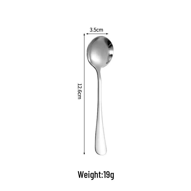 304 Stainless Steel Spoons for Adults & Children - Stylish Household Soup Spoons