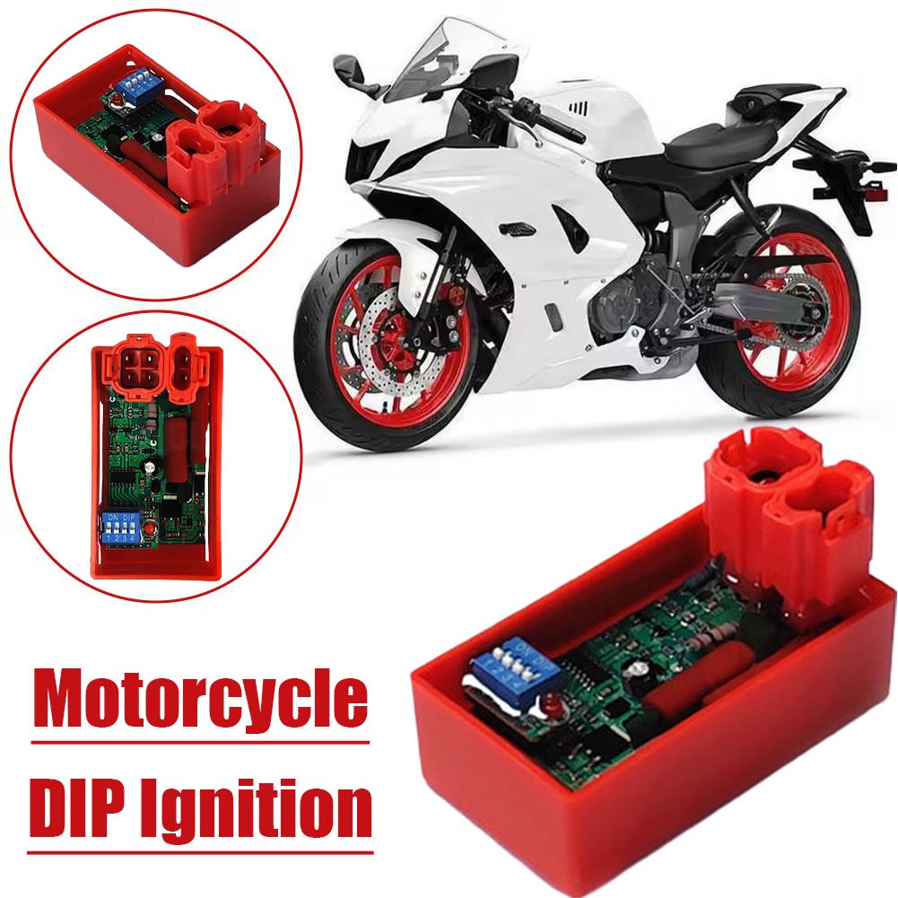 For Gy6-125 150cc 6pin Motorcycle Ignition Cdi With Box Adjustable Cdi Ac Dip With Switch Switch Lgnition Switch Motorcycle I1u5
