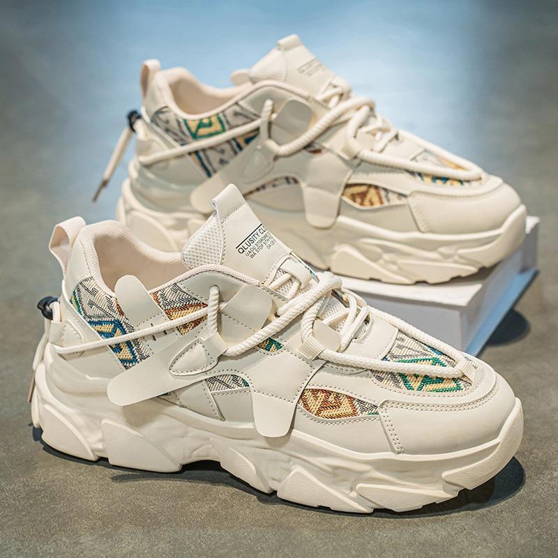 

Summer men s shoes new breathable shoes men s sports shoes trendy versatile platform casual running dad shoes trendy shoes 39