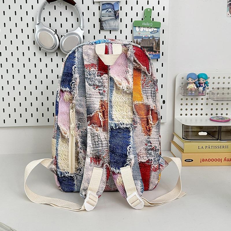Neuer hochwertiger fauler Stil personalisierter Batik-bemalter Rucksack für Mittelschüler, leichter Rucksack mit großem Fassungsvermögen