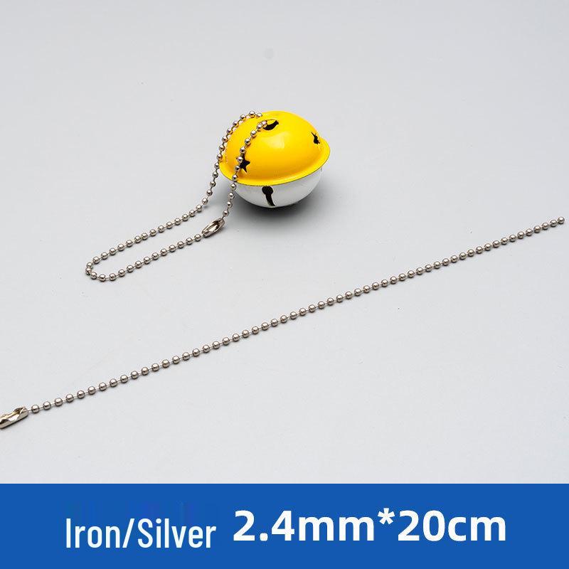 1.5/2.4mm Metal Ball Chain for Tags & Plush Toys - Round Bead Chain