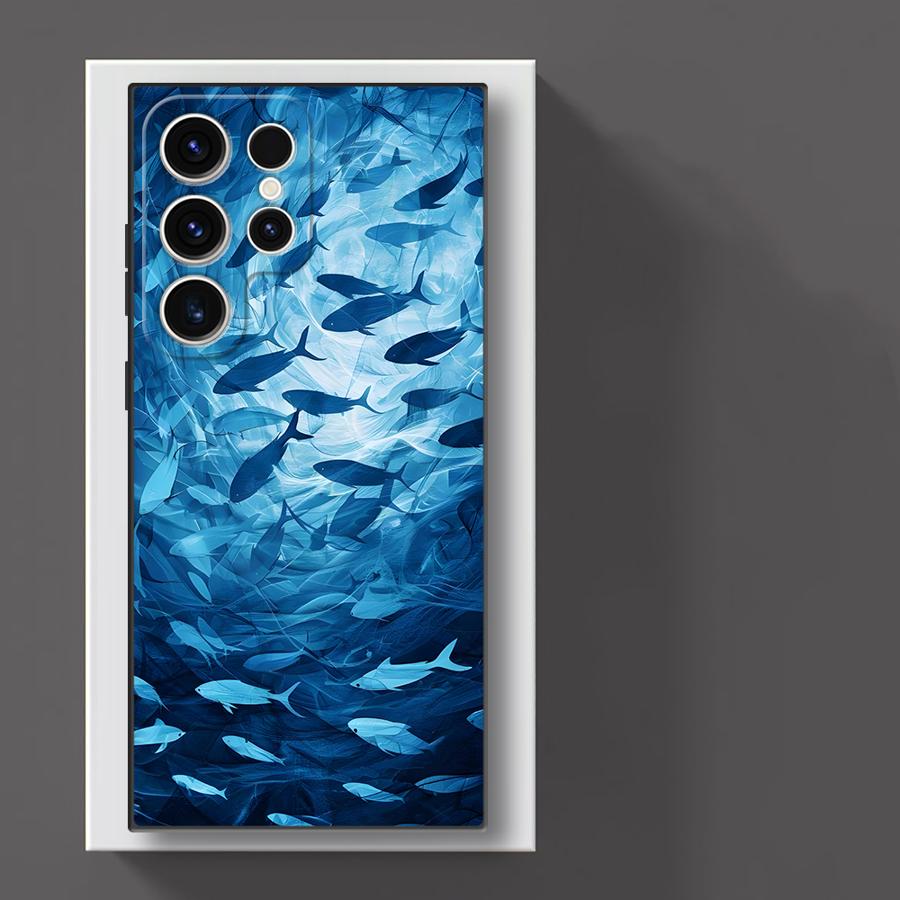 Creative Marine Organisms Art Funda Phone Cover Case for Samsung Galaxy S26 S10 S9 Note 20 Ultra 8 9 10 S23 S20 S24 Plus S21 FE