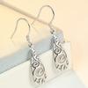 New 925 Sterling Silver Earrings for Women Original Charm Double Hoop Earrings Pave CZ Fine Engagement Anniversary Jewelry Gift