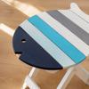 Distressed Solid Wood Folding Side Table Painted Wood End Table Accent Coffee Table  Outdoor