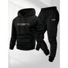 Popular Casual Fashionable Men's Women's Hoodie Set With Printed Drawstring Sports