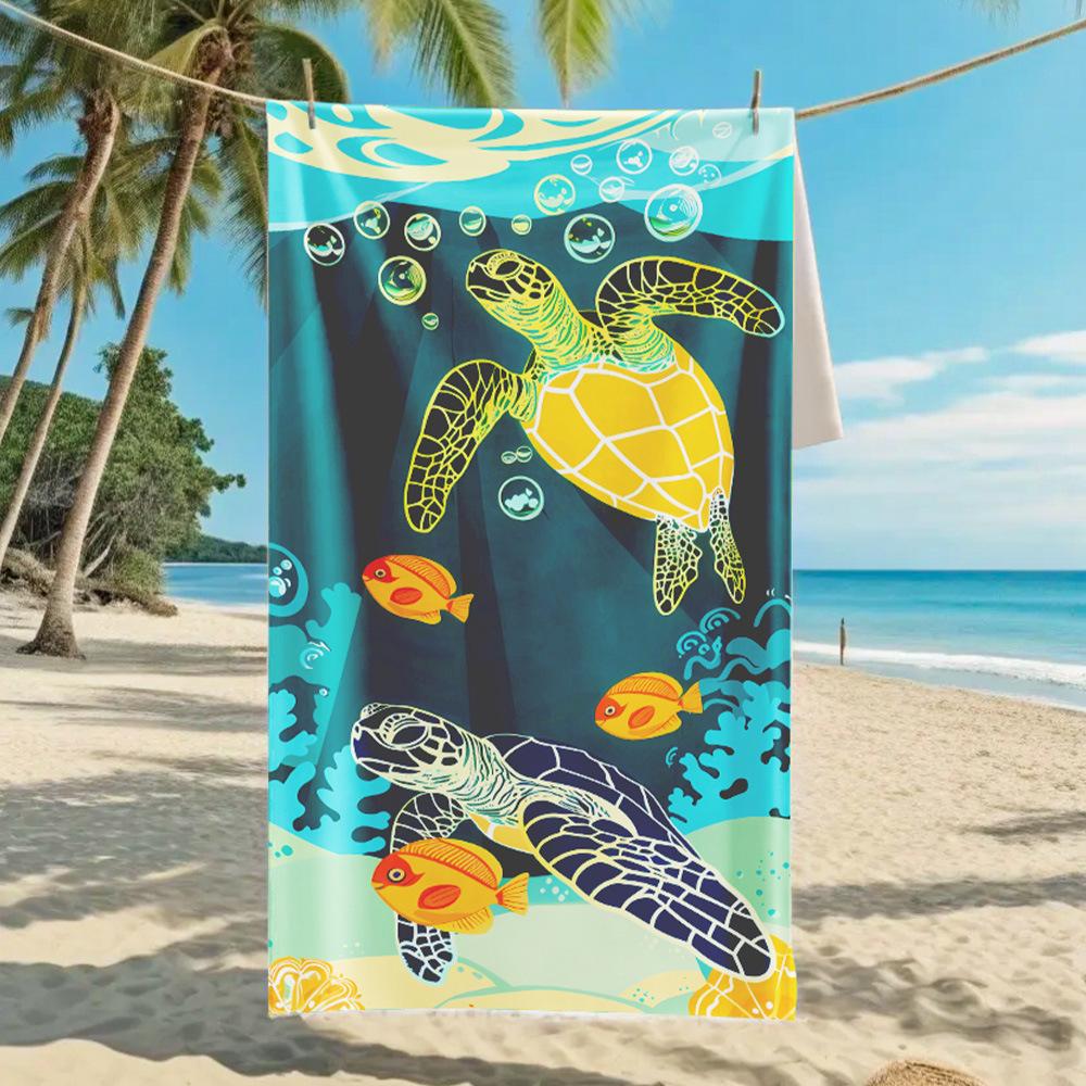 2026 Mermaid Tail Beach Towel Printed Towel Seaside Vacation Absorbent Beach Towel