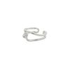 Charmy silver knot-ring