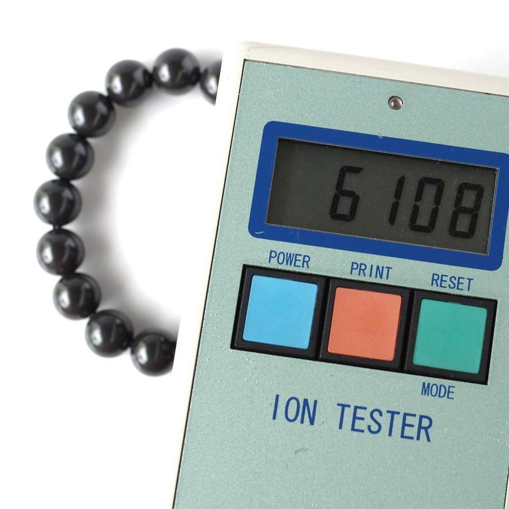 [GOLD STONE] Black Beitou Stone Bracelet, 12mm, from Taiwan, Negative Ion Measured, Radium Black Hokutolite, Inner Diameter: Approx. 16cm