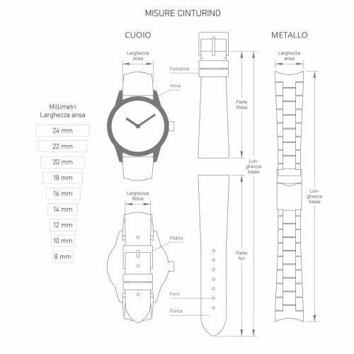 MORELLATO LEVY Calfskin Watch Strap, 20mm, Black, with Replacement Tool [Officially Imported] X5045A61019020