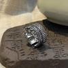 Adjustable Vintage Lace Fringe Ring Women Men Boho Ethnic Style Statement Jewelry