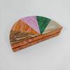 Evening Bag Fashion Contrast Color Patchwork New Wedding Party Semi-circular Acrylic Clutch Crossbody Bags Luxury Designer Purse