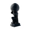 Printed Sculpture 3d Matte Figurine Black 3d Printed Statue With Frosted Texture Symbolizing Responsibility Desktop Ornament For Home Office Decor