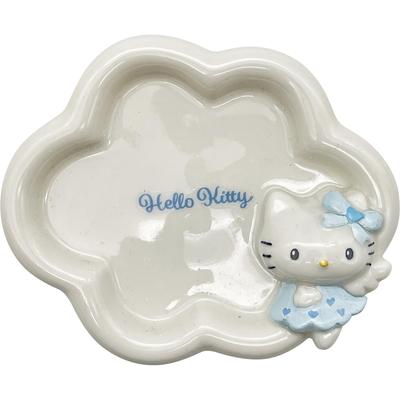 Sanrio Hello Porte-savon Porte-savon Largeur 14 x 14 x 4 cm Articles Sanitaires Kitty Marchandises Diverses Bleu "Angel Kitty" Env.. SAN4651-1