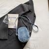 Small Mobile Phone Bag Hat Pattern Women's Shoulder Bag Mini Denim Crossbody Bag Coin Purse