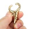PATIKIL Lobster Rasp Keychains, 2-Pack, 3/4" Brass Oval Lobster Rasp Swivel Trigger Snap Hook Purse Lanyard Clips for DIY Leather Crafts
