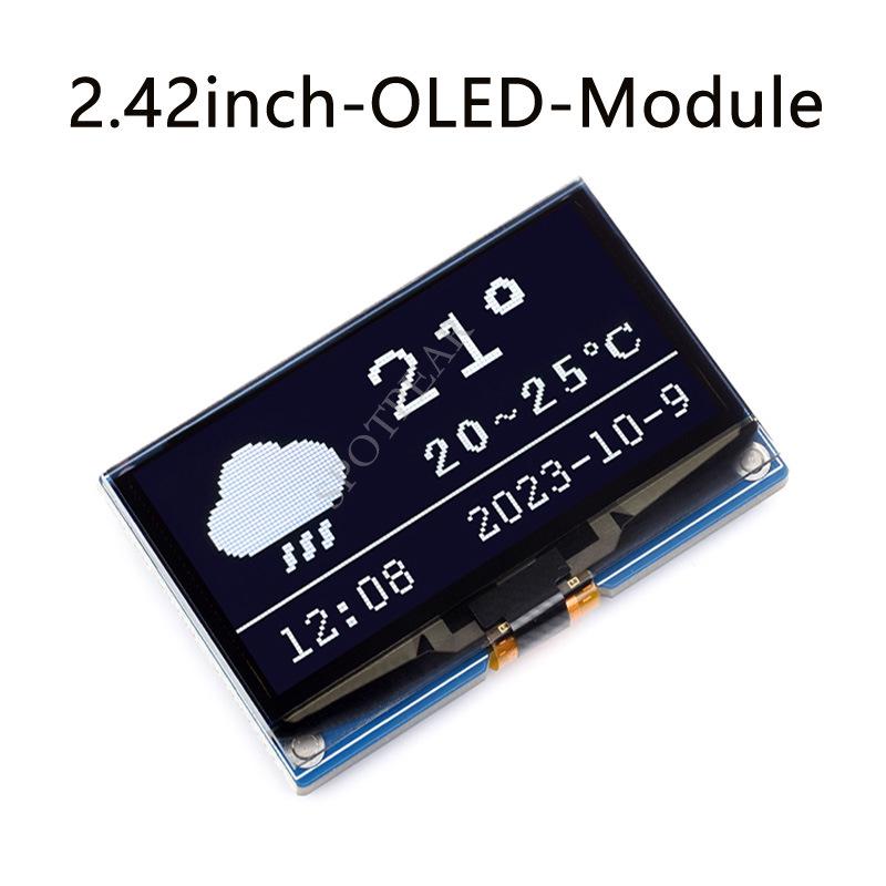 2.42" OLED Display Module, 128x64, SPI/I2C Communication