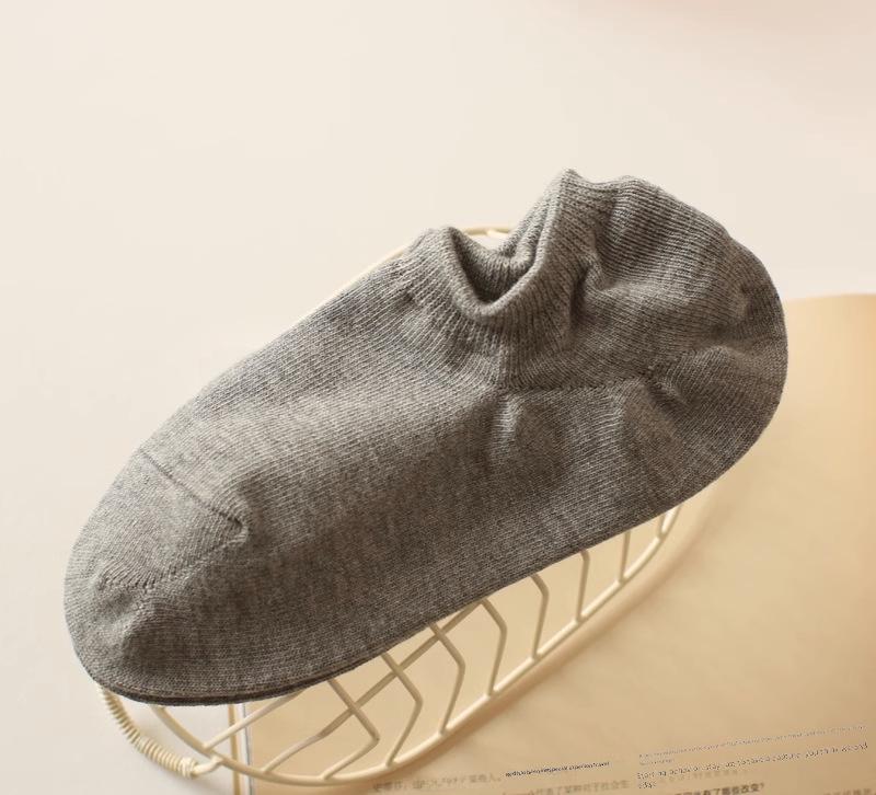 "Damen Baumwoll-Bootssocken mit Anti-Rutsch - Frühjahr & Herbst Kollektion, Dünn, Einfarbig"