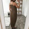 Elegant Plus Size Women Summer Maxi Dress With Sleeveless High Waist Design