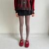 Vintage Chain Twist Striped Pattern Cotton Tights for Women Breathable Leggings Spring Fall Opaque Pantyhose Stockings