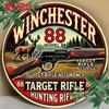 Vintage Winchester 88 Metal Tin Sign for Home Bar Decor Hunting Lodge Wall Art