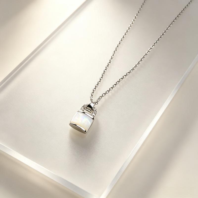 Koreanische Kat's Eye Stein Anhänger Halskette: Elegante, Trendige, Luxuriöse Schlüsselbein-Kette