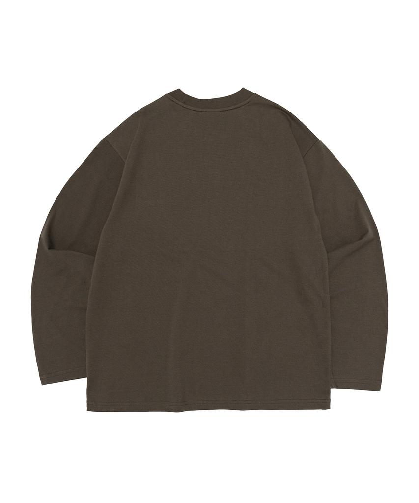 CARGOBROS FOR WOMAN Vintage Circle Logo Long Sleeve T-Shirt (Khaki)