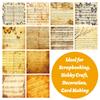 12 Sheets/Pack Retro Sheet Music Hand Account Material Paper Retro Wind Hand Account Background Paper Backing Paper