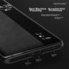 Phone Case for Huawei Mate40, Mate40E Genuine Leather Flip Smart View Window Cover, Easy Installation Full Protection Shockproof Back, Blue