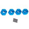 AEF2-4Pcs For MJX 1/14 1/16 14210 14303 16207 16208 Remote Control Car Accessories 12Mm Hex Connector