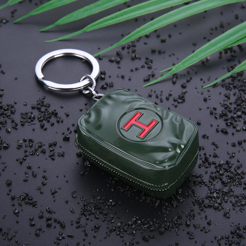 Sada kľúčeniek s granátmi z PUBG: Kovové príslušenstvo pre dymové a zábleskové granáty, Perfektný darček pre hráča