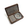 Custom Logo Necklace Bracelet Earring Ring Travel Organizer Walnut Wooden Jewelry Storage Box