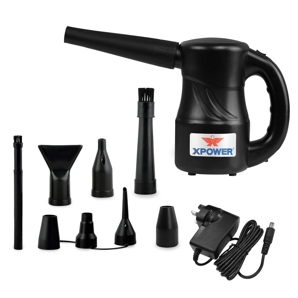 XPOWER A-2B Cyber Duster Draadloze Multi-Use Oplaadbare Elektrische Luchtblazer, Vervanging voor Spuitbussen met Perslucht, Bladblazer, Droger en Luchtpomp