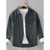 Men's Linen Long-Sleeve Shirt, Spring/Summer New Style, Breathable Tencel, High-End Casual Shirt Jacket, Trendy