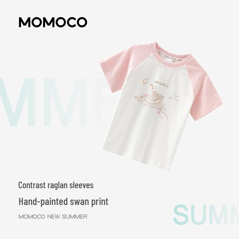 MOMOCO Girls' Summer Short-Sleeved T-Shirt